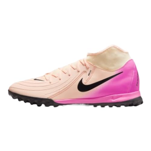 Nike Phantom Luna 2 Academy TF Tênis de futebol de cano alto (FJ2566-800, cor carmesim/rosa explosão/preto), Matiz carmesim/rosa explosão/preto, 42