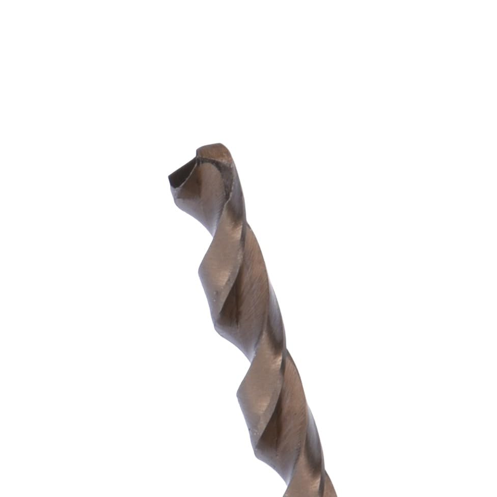 Image of Century Drill & Tool 26810 Cobalt Drill Bit, 5 /32 inch, Pro Pack of 6 | Straight shank, 3-1 /8 inch overall length, 135 point, cuts stainless steel, hard metals & metal