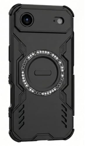 Image of ShieldTech Back Cover Case for Apple iPhone Air (17 Air) | 360 Protection Mobile Phone Case Mag-Safe | Camera Protection | i Phone Air Back Cover | iPhoneAir - Black TPU+PC