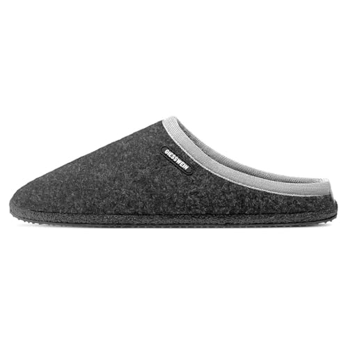 Giesswein Unisex-Erwachsene Dannheim Pantoffeln Hausschuhe, Grau (Anthrazit...