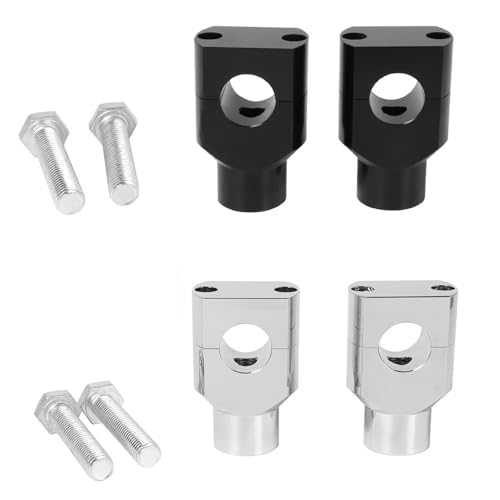 Moto risers guidon pince de levage aluminium noir adaptateur 22mm 25mm pontet de guidon universel