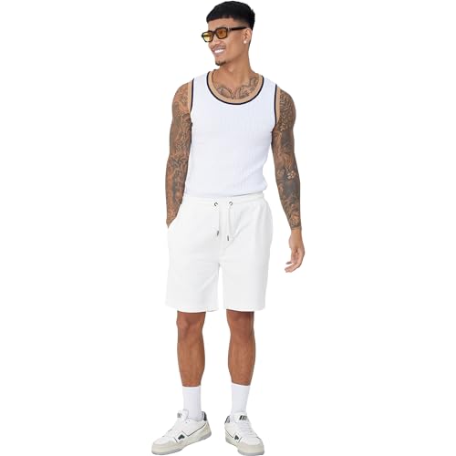 BRAVE SOUL Mens Sweat Comfy Summer Fleece Jersey Baggy Jogging Shorts S-XL - Image 3