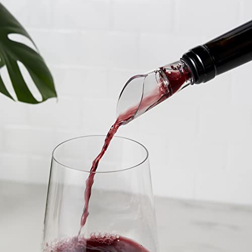 image for True Aerial Wine Aerator Pourer Spout for Standard Red Wine Bottles, D