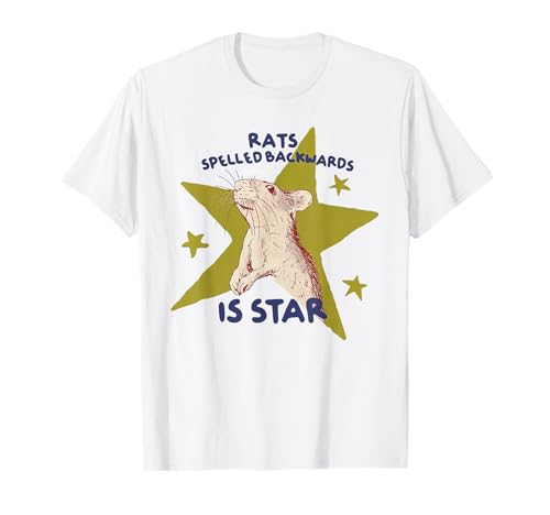 Rats Spelled Backwards is Star Rat Meme Rat Lover Animal T-Shirt