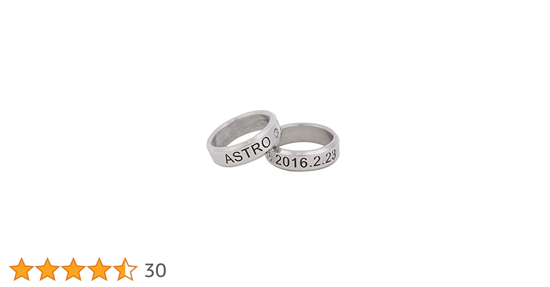 Amazon.co.jp: ASTRO アストロ 指輪 リング ネックレス黒紐付き