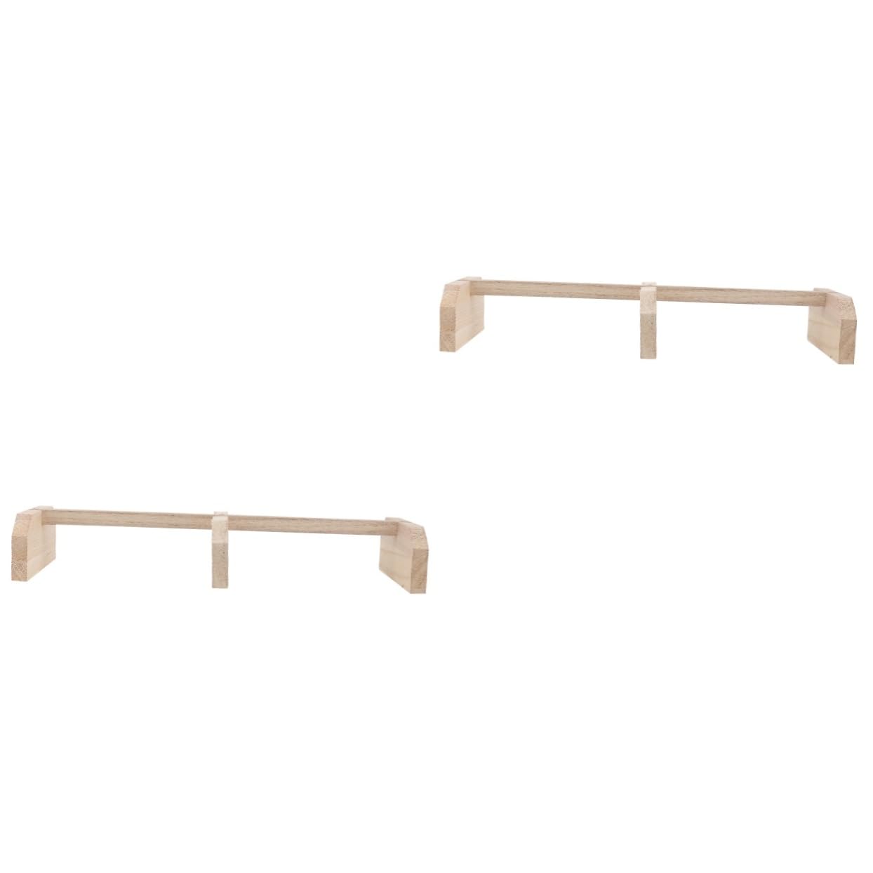 BESPORTBLE 2piezas Perchero De Madera para Pollos y Aves Barra De Descanso Segura para Gallinas Juguete para Mascotas Fácil Instalación y Uso para Aves y Gallinas
