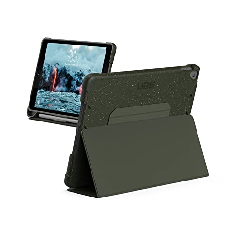 URBAN ARMOR GEAR iPad 10.2"(第7-9世代/2019-2021)用 OUTBACK(手帳型) 耐衝撃ケース オリーブ 【日本正規代理店品】 UAG-IPD9O-OL