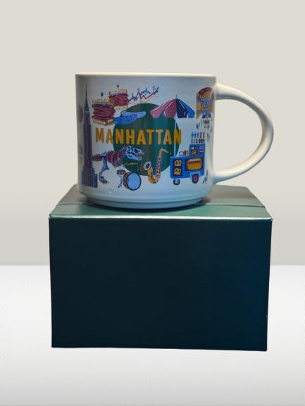 Starbucks taza Manhattan cerámica 14 oz microondas y lavavajillas miniatura 1