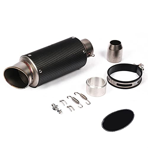 Tuyau d'échappement en fibre de carbone 60mm universel pour moto de sport