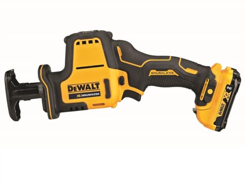 デウォルト(DEWALT) コードレス レシプロソー 電動工具 切断工具 【オンライン限定商品】コンパクトシリーズ ワンタッチクランプ 10.8V 2Ahバッテリー2個 充電器 付き DCS312D2