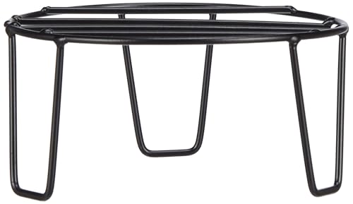 Image of Amazon Brand - Solimo Metal Flower Pot Stand (Black, Set of 3, Round)| Gamla Stand for Home | Plant Stand for Balcony | Premium Flower Pot Stand | Plant Stand for Living Room