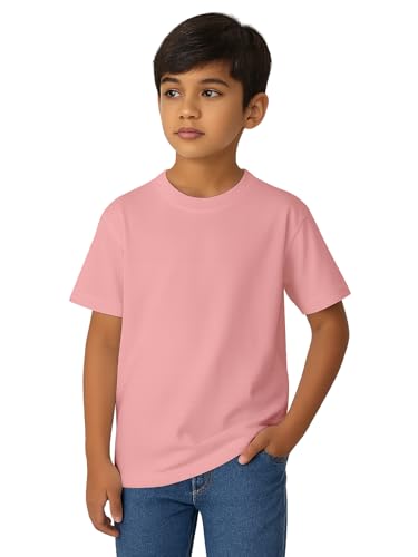 Image of Amazon Brand - Anarva Kids Round Neck T-Shirt Cotton Half Sleeve Tee for Boys - Soft & Breathable Everyday Wear