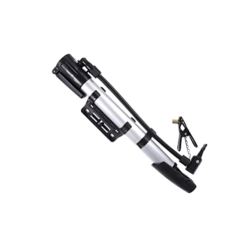 BRIGHTFUFU Portable Bike Floor Pump High Volume Aluminum Alloy Design for Road Mountain Bikes Psi Capacity Lightweight Easy to Attach for Inflation of Tires Balls