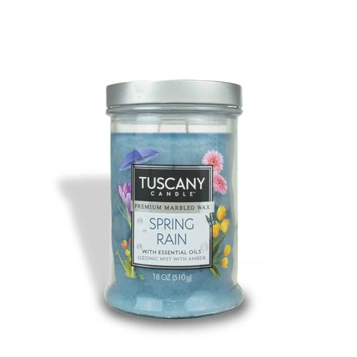 Tuscany Candle Spring Rain Long-Lasting Scented Jar Candle 18 oz