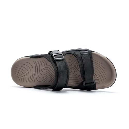 Men Adjustable Slide Sandals Outdoor Slippers Open Toe Wear Resistant Rubber Soles3