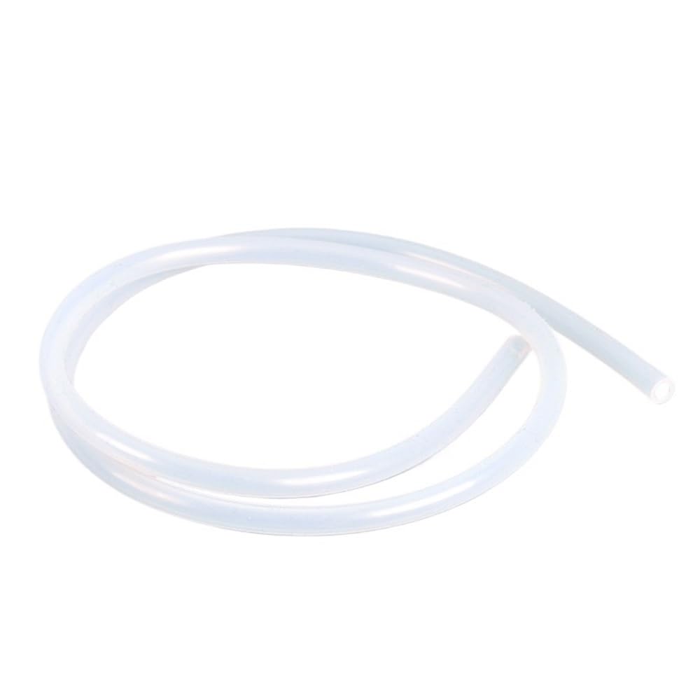 Gohapy One Color Flexible Hollow Tube 1 Piece Protective Cover Rubber Tubing, 1M Length Transparent Silica Gel Pipe Tube For Coffee Machine(1.5Mm*3.5Mm)