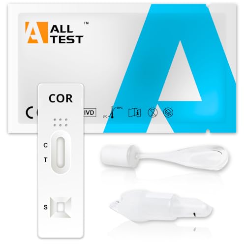 1x Cortisol Speicheltest für Zuhause Alltest Stress- und Erschöpfungstest Cortisol-Testkit Männer & Frauen Tagesprofil Hormonprofil Schnelltest | Cortisol-Test Zuhause Speichel kit