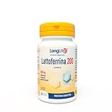 LongLife® Lattoferrina 200 | 100% naturale da latte vaccino | Alto dosaggio (200mg/cps) | Capsule gastroresistenti | Sistema immunitario adulti | 30 capsule | Doping free