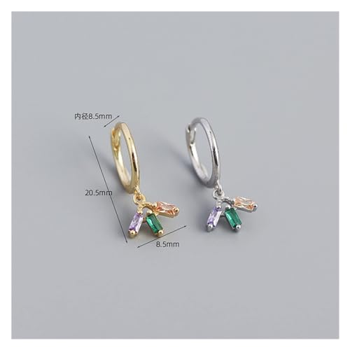 Boucles d'oreilles punk argent 925 et clous colorés à offrir pour marquer les esprits