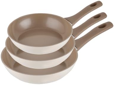 Florina MOKKA Set of 3 Aluminium Frying Pans | Non-Stick Coating ...