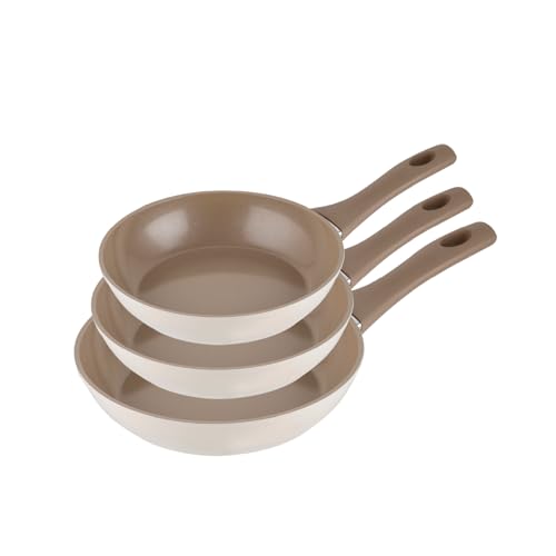 Florina MOKKA Juego de 3 sartenes de aluminio | Revestimiento ant...