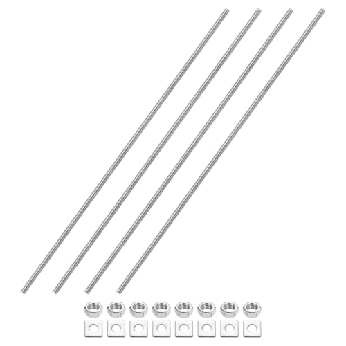 uxcell S˂_ 4{ M5-0.8 ˂sb` 300mm XeXX`[ Ep S˂X^bh ibgƃbV[t NvAnK[AU{gp