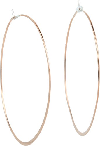 Michael Kors Women's Heritage Whisper Hoop Earrings Rose Gold Hoop Earrings
