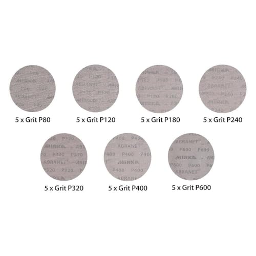 Mirka 9A-241-AP Abranet 6-Inch Sanding Disc Assortment, 35 Pack by Mirka - Image 2