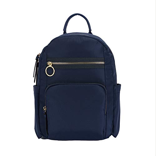 Parfois: Mochila De Náilon Con Bolsillos Exteriores   Mujeres   Tallas   Azul Marino