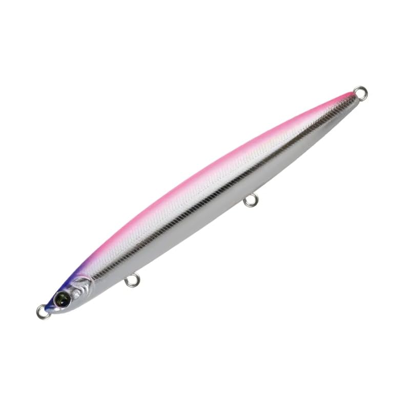 Leurre Yamashita de pêche topwater 90mm argenté qui déclenche l'attaque du bar et barracuda