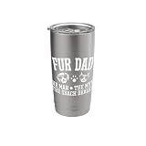 Fur Dad Man Myth Snack Dealer Funny Dog Cat Stainless Steel Insulated Tumbler
