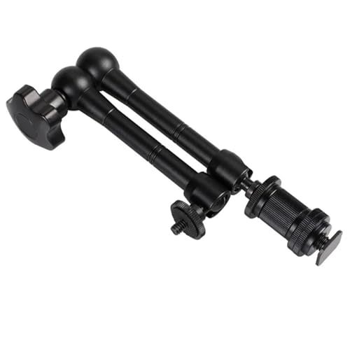 Image of 11-Inch Articulating Magic Arm with Adjustable Super Clamp - Flexible Friction for DSLR Camera Rig, LCD Monitor, LED Light, and Video Accessories