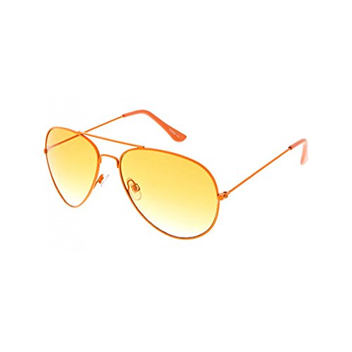 Fashion Culture Women's Bang Colorful Tonal Retro Aviator Sunglasses