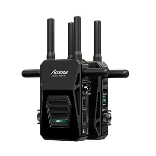 Image of Accsoon CineView Master 4K Lite SDI HDMI Wireless Video Transmission System Transmitter&Receiver 4K60 60ms Latency 1200ft Range, 5 Device Monitoring with Camera Control,Pair CineView M7 Pro(Dark Gray)