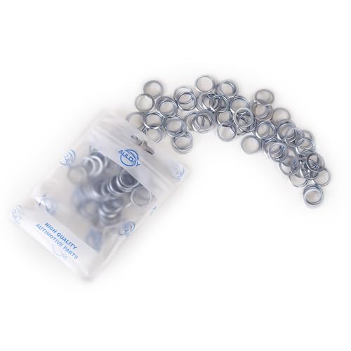 Image of 100PCS 16mm 803916010 Transmission Fluid and Oil Drain Plug Crush Washer Gasket Seal Compatible with Subaru Models Replace 803916010 095159 21677 17000700