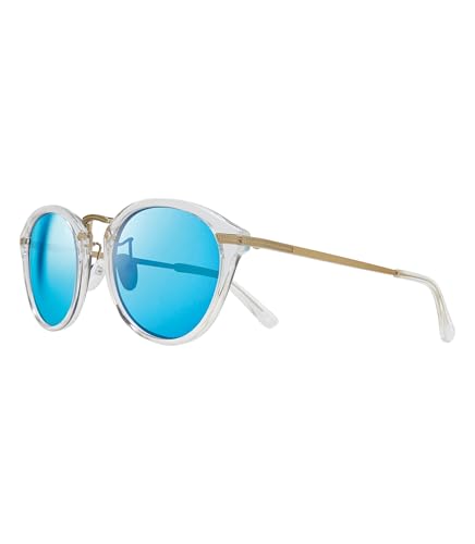Revo Sunglasses Quinn: Polarized Crystal Glass Lens with Round Frame