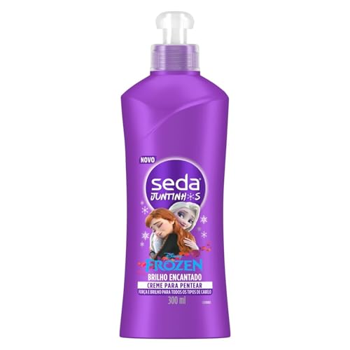 Seda Creme Para Pentear Infantil Frozen Juntinhos Brilho Encantado Frasco 300Ml
