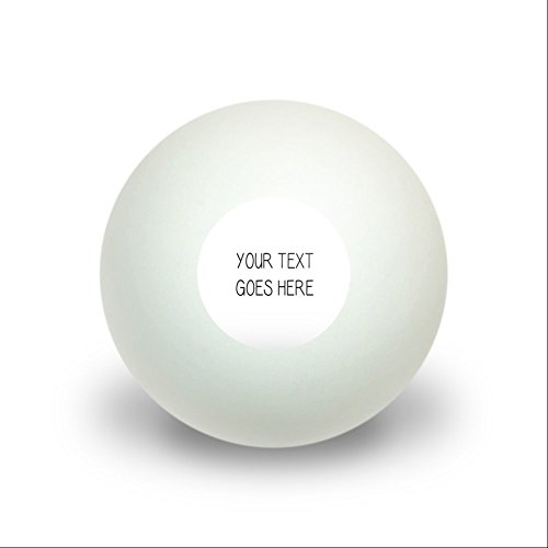 Graphics and More Personalized Custom White Background Any Occasion Novelty Table Tennis Ping Pong Ball 3 Pack
