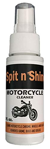 Spit n Shine - Spit n Shine Motorcycle Cleaner (2 oz.) Motorcycle Cleaner Spray - Cleans, Shines, and Protects Chrome, Engine, Windshield, Paint, Leather, Vinyl, Rubber, and Plastic