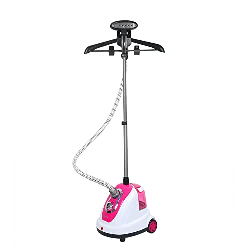 Défroisseur Vêtement Professionnel, Défroisseurs vapeur verticaux, Puissante 1700W, Prêt en 30s, 80 minutes d'utilisation continue, 1.7L, Accessoires Inclus,30g / min (Rose-1700w)