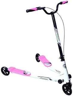 ARA CHOICE Kids/Children Foldable Kick Push Scooter 3 Wheels Handlebar Winged Tri Slider 3 Wheels Foldable Kick Push Scissor Scooter Lightweight Kick Scooter for Children
