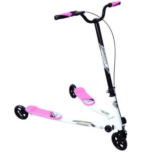 ARA CHOICE Kids/Children Foldable Kick Push Scooter 3 Wheels Handlebar Winged Tri Slider 3 Wheels Foldable Kick Push Scissor Scooter Lightweight Kick Scooter for Children
