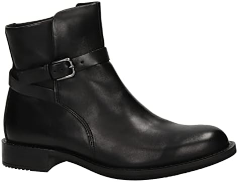 ECCO Women's SARTORELLE 25 MID Cut Buckle Ankle Boot, Black, 11-11.5 | Image 1