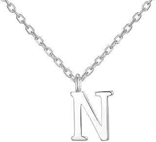 Philip Jones Sterling Silver Initial N Necklace