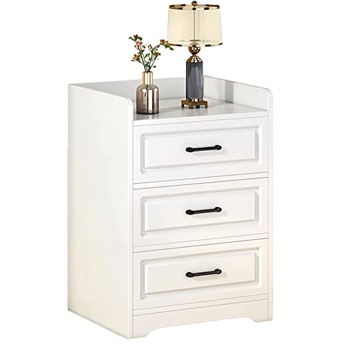Armoire de chevet marron YangRy au design moderne et simple avec étagères de rangement pour chambre