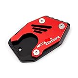 Material: Aluminio CNC. Accesorios para motocicletas para Ho&n&da CB300R, CB125R, CB400X, CB 400X, soporte de pata de cabra, almohadilla de extensión, placa de soporte ampliada.
