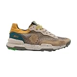 Satorisan - Chacrona Laser Premium - Zapatillas Casual para Hombre - Sneakers Urbanas Cuero Respetuosas, Cómodas y Duraderas - Color Loden Brown - Talla 44