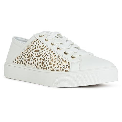 Image of Aldo Womens Aldo Carenteriel710 Gold Women Synthetic Sneakers Platform