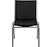 Flash Furniture Hercules Series Heavy-Duty Vinyl Lobby Chair with Ganging Bracket and Cushioned Seat, Stacking Chair for Waiting Rooms/Offices, Black