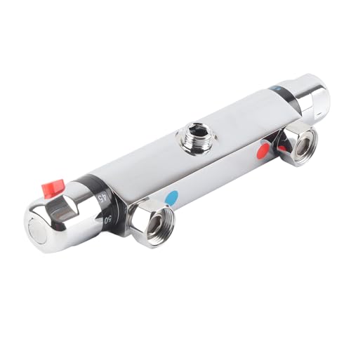 Mitigeur de douche thermostatique en laiton durable de qualité supérieure argent